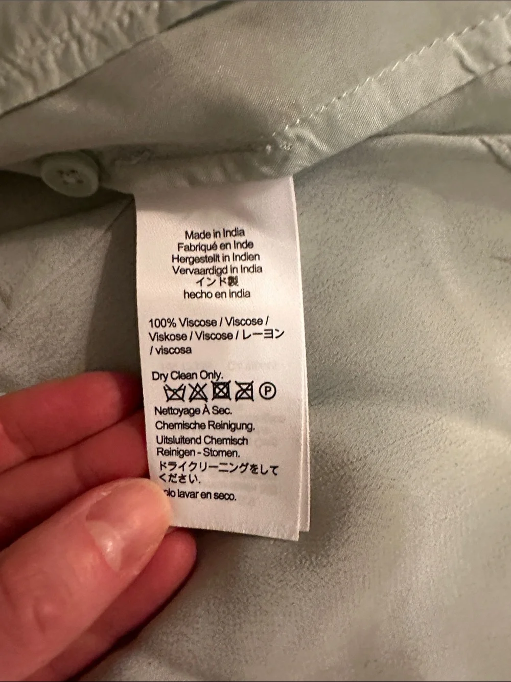 J. Crew Women's Sage Green Satin-Look Button Down Shirt